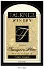 Falkner Winery Sauvignon Blanc 2004 Front Label