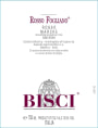 Bisci Rosso 2007 Front Label
