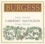 Burgess Vintage Select Cabernet Sauvignon 2000 Front Label