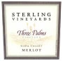 Sterling Three Palms Vineyard Merlot 2000 Front Label