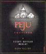 Peju Winery Merlot 2001 Front Label