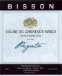 Bisson Colline del Genovesato Pigato 2012 Front Label