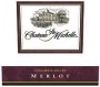 Chateau Ste. Michelle Columbia Valley Merlot 2001 Front Label