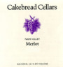 Cakebread Merlot 2001 Front Label