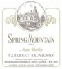 Spring Mountain Vineyard Cabernet Sauvignon 1987 Front Label