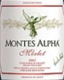 Montes Alpha Series Merlot 2002 Front Label