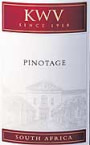 KWV Pinotage 2002 Front Label