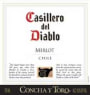 Casillero del Diablo Merlot 2003 Front Label