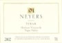 Neyers Hudson Vineyard Syrah 2002 Front Label