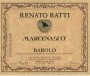 Renato Ratti Marcenasco Barolo 1998 Front Label