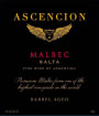 Bodega Colome Ascencion Barrel Aged Malbec 2009 Front Label
