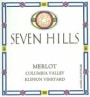 Seven Hills Winery Klipsun Vinyard Merlot 2001 Front Label