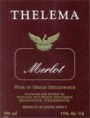 Thelema Merlot 2001 Front Label
