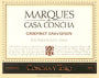 Concha y Toro Marques de Casa Concha Cabernet Sauvignon 2002 Front Label