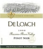 DeLoach Pennacchio Vineyard Pinot Noir 2008 Front Label
