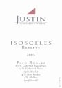 Justin Isosceles Reserve 2003 Front Label