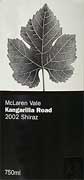 Kangarilla Road Shiraz 2002 Front Label