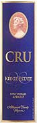 Kluge Estate New World Cru White Front Label