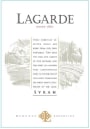 Lagarde Syrah 2012 Front Label