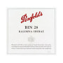 Penfolds Kalimna Bin 28 Shiraz 2001 Front Label