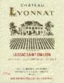 Chateau Lyonnat Lussac Saint-Emilion 2001 Front Label