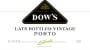 Dow's Late Bottled Vintage 1997 Front Label