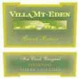 Villa Mt. Eden Grand Reserve Fox Creek Zinfandel 2000 Front Label