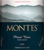 Montes Pinot Noir 2002 Front Label
