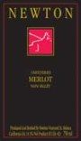 Newton Unfiltered Merlot (half-bottle) 2000 Front Label
