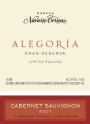 Navarro Correas Alegoria Gran Reserva Cabernet Sauvignon 2007 Front Label