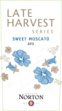 Bodega Norton Late Harvest Sweet Moscato 2012 Front Label