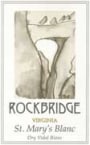 Rockbridge Shenandoah Valley St. Mary's Blanc 2002 Front Label