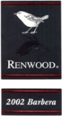 Renwood Amador County Barbera 2002 Front Label