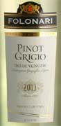 Folonari Pinot Grigio delle Venezie 2003 Front Label