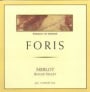 Foris Merlot 1998 Front Label