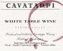 Cavatappi Cavatappi White 2001 Front Label