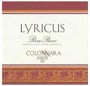 Colonnara Lyricus Rosso Piceno 2002 Front Label