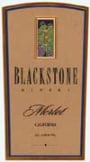 Blackstone California Merlot 2002 Front Label