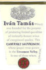 Tamas Estates Cabernet Sauvignon 2001 Front Label
