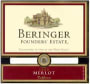 Beringer Founders' Estate Merlot 2001 Front Label