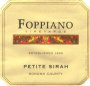 Foppiano Estate Petite Sirah 2001 Front Label