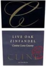 Cline Live Oak Zinfandel 2001 Front Label