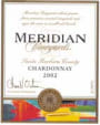 Meridian Santa Barbara Chardonnay 2002 Front Label