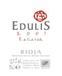 Bodegas Altanza Edulis Rioja Reserva 2001 Front Label