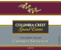 Columbia Crest Grand Estates Cabernet Sauvignon 2001 Front Label