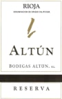 Bodegas Altun Rioja Reserva 2006 Front Label