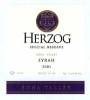 Baron Herzog Special Reserve Syrah 2001 Front Label