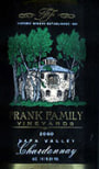Frank Family Vineyards Chardonnay 2001 Front Label