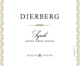 Dierberg Estate Grown Syrah 2013 Front Label