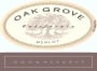 Oak Grove Family Reserve Merlot 2004  Front Label